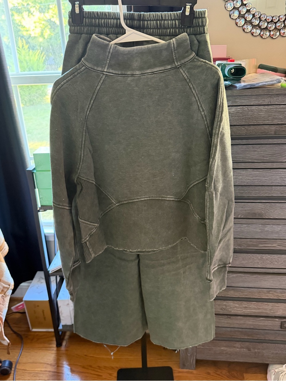 ZENANA Olive Pullover Hoodie Set - Picture 3 of 4